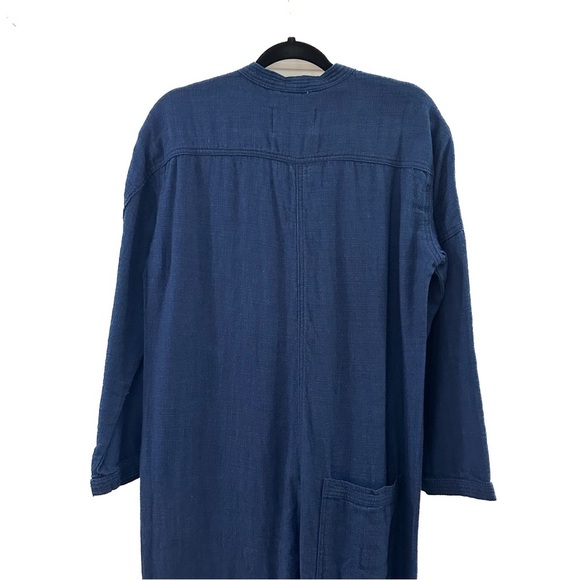 NWT FREE PEOPLE x Sandrine Rose Kimono Jumpsuit Sz Small Deep Blue Soft - Picture 7 of 10